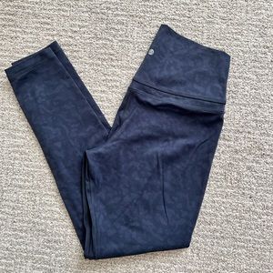 Navy blue animal pattern CRZ Yoga leggings